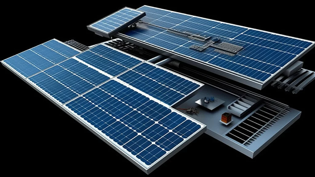 A solar panel diagram