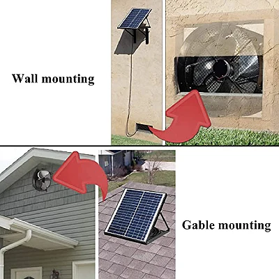 GBGS 30W Solar Powered Exhaust Fan Mounting