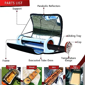 Portable Solar Oven BBQ Cooker