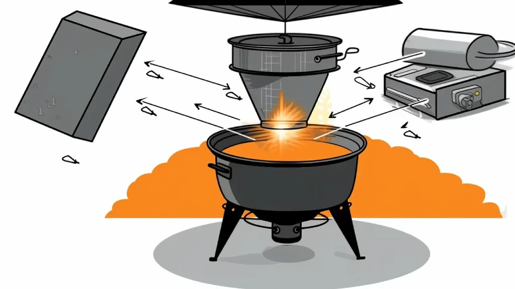 diagram of how solar oven works