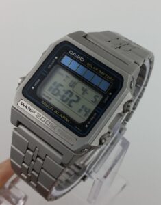 casio solar watch from the 80s